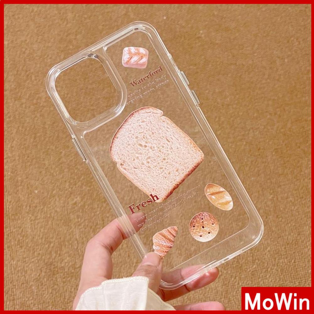 Ốp điện thoại TPU mềm nút mạ bánh mì nướng thích hợp cho iPhone 13 Pro Max/ 12 Pro Max / 11 / 7Plus