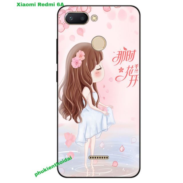 Ốp lưng Xiaomi Redmi 6A dẻo TPU viền in 3D cao cấp