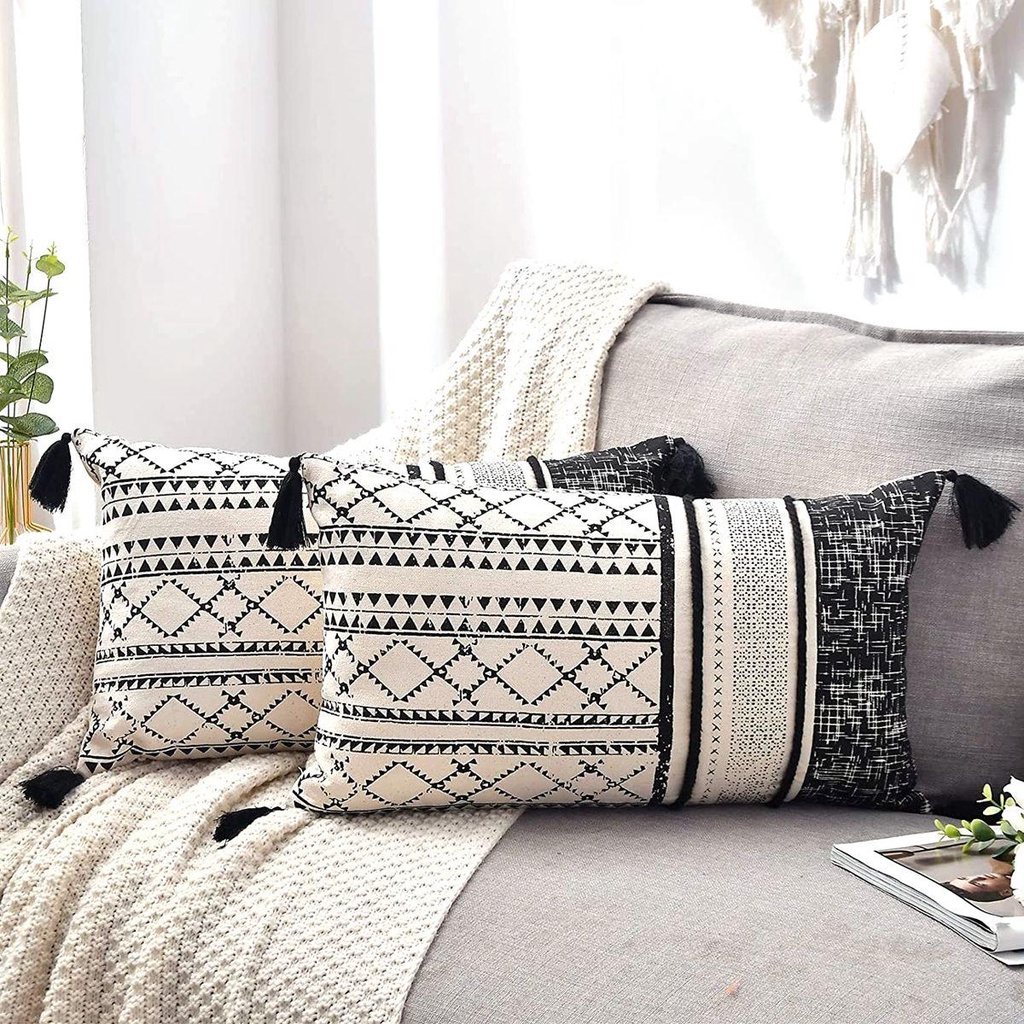 Vỏ Gối Mềm Mại Trang Trí Phòng Khách Phong Cách Boho