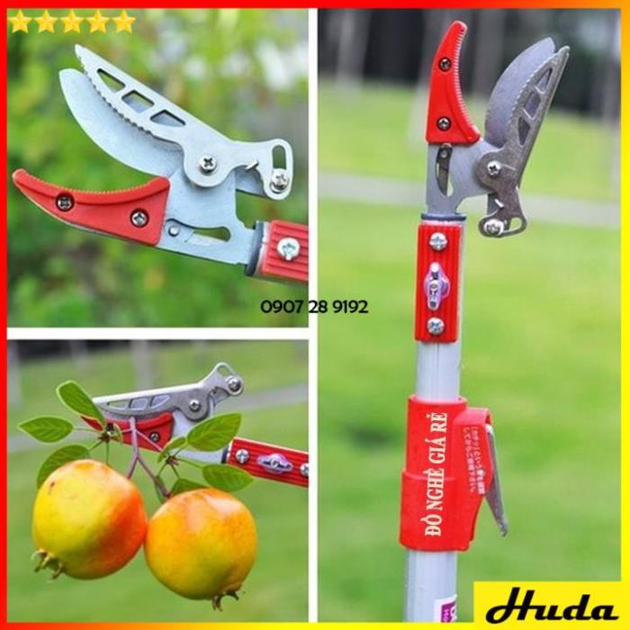 ⭐3 ĐOẠN 5M⭐KÉO CẮT TỈA CÀNH CÂY TRÊN CAO 5M - KÉO HÁI HOA QUẢ TRÁI CÂY GẬY DÀI 3M 4M 5M DỤNG CỤ ĐỒ LÀM VƯỜN NHẬT BẢN