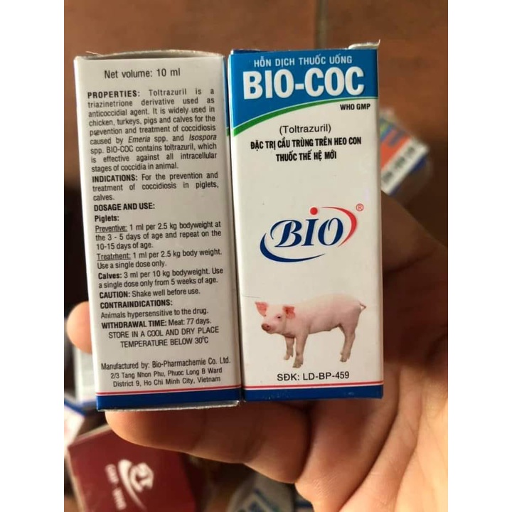 [ Hàng Chính Hãng]  BIO COC (cầu trùng ) lọ 10ml (biococ)