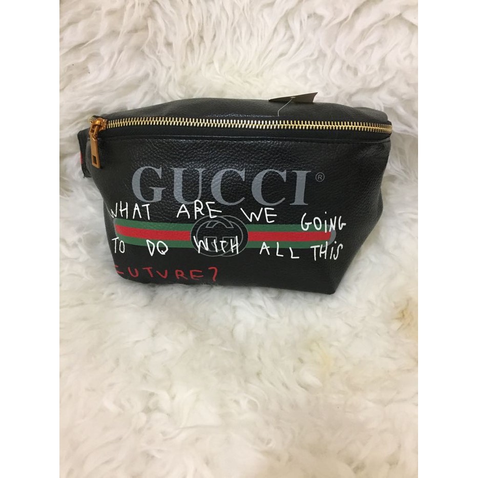 Túi Đeo Chéo Gucci Thời Trang Cho Nam Nữ Đen