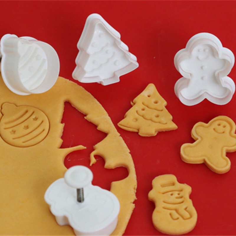 Bộ 4 khuôn nhấn cookies