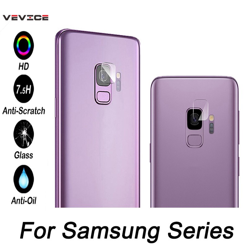 Kính cường lực bảo vệ camera cho điện thoại Samsung Galaxy A7/A9 2018/Note 9/8 /8/S9/S10/S10 Plus/S10e/M10/M20