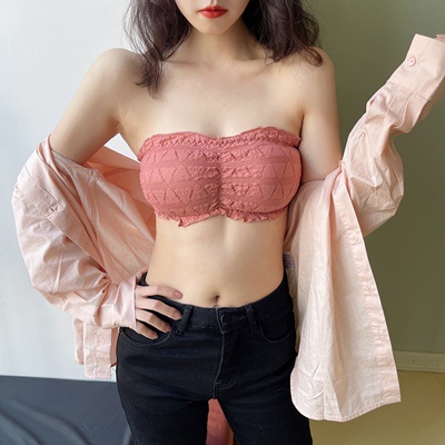 Áo Ngực Ren Không Dây Hở Vai Thoáng Khí Viền Ren Gợi Cảm Cho Nữ | BigBuy360 - bigbuy360.vn