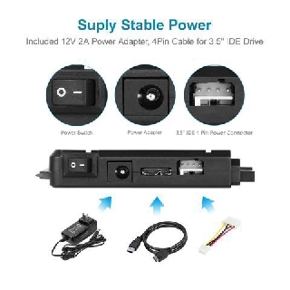 Bộ chuyển đổi IDE/SATA sang USB 3.0 Unitek Y-3322