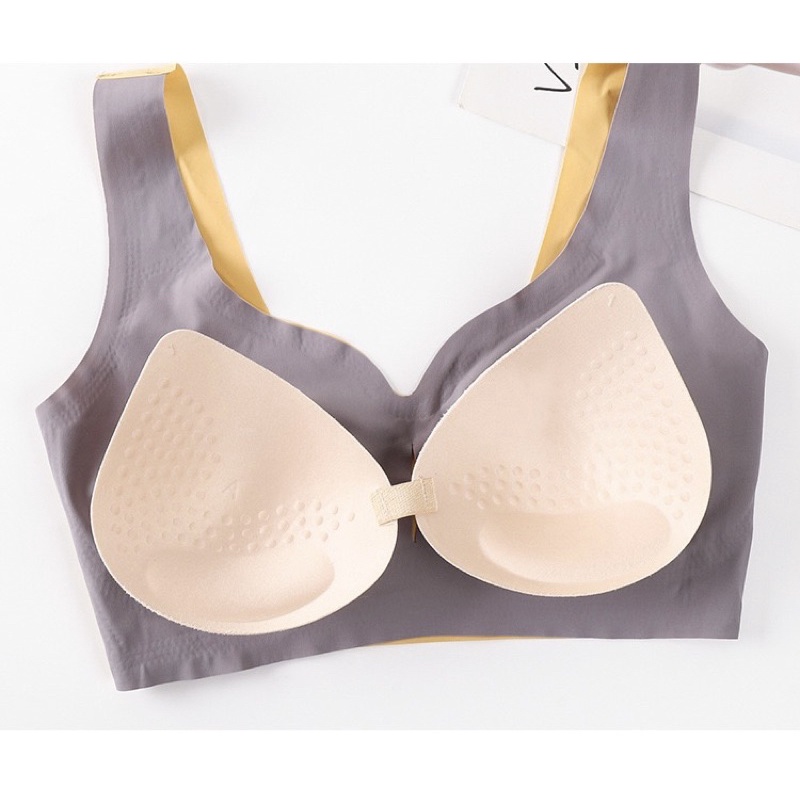 Áo Bra Nữ Su Lụa Lạnh Không Đường May Siêu Quyến Rũ 2025