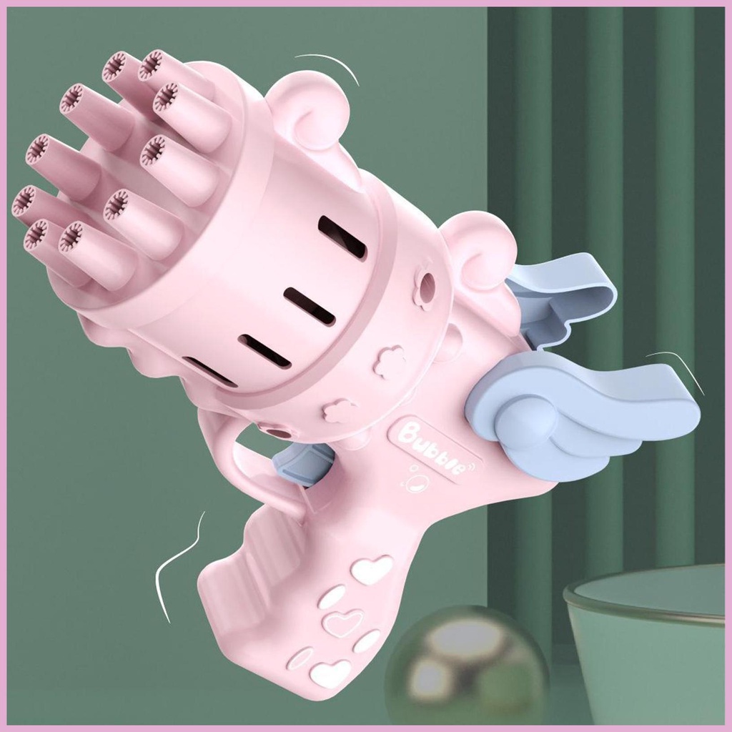 Đồ Chơi Máy Thổi Bong Bóng 10 Lỗ Vui Nhộn Cho Trẻ Em