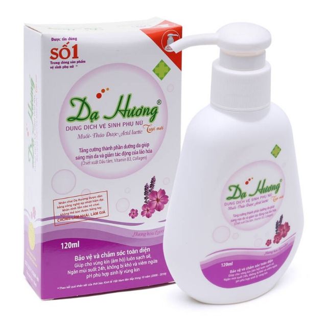 Dung dịch vệ sinhphụ nữ dạ hương vòi 120ml