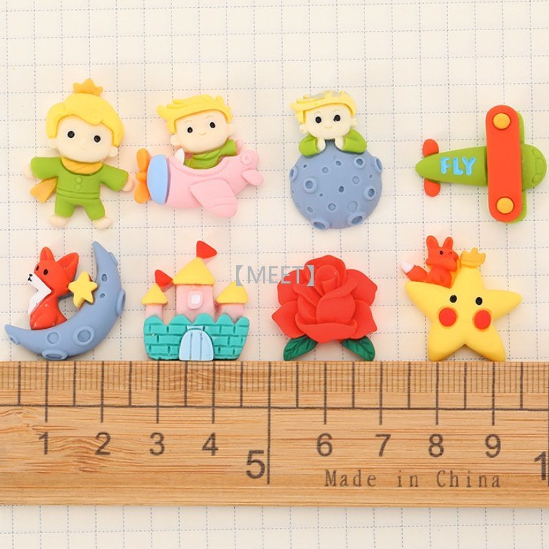 [Met] Gói 1 Cái / Gói Nhựa Resin Hình Hoàng Tử Bé Hoạt Hình Làm Đồ Trang Sức Thủ Công DIY