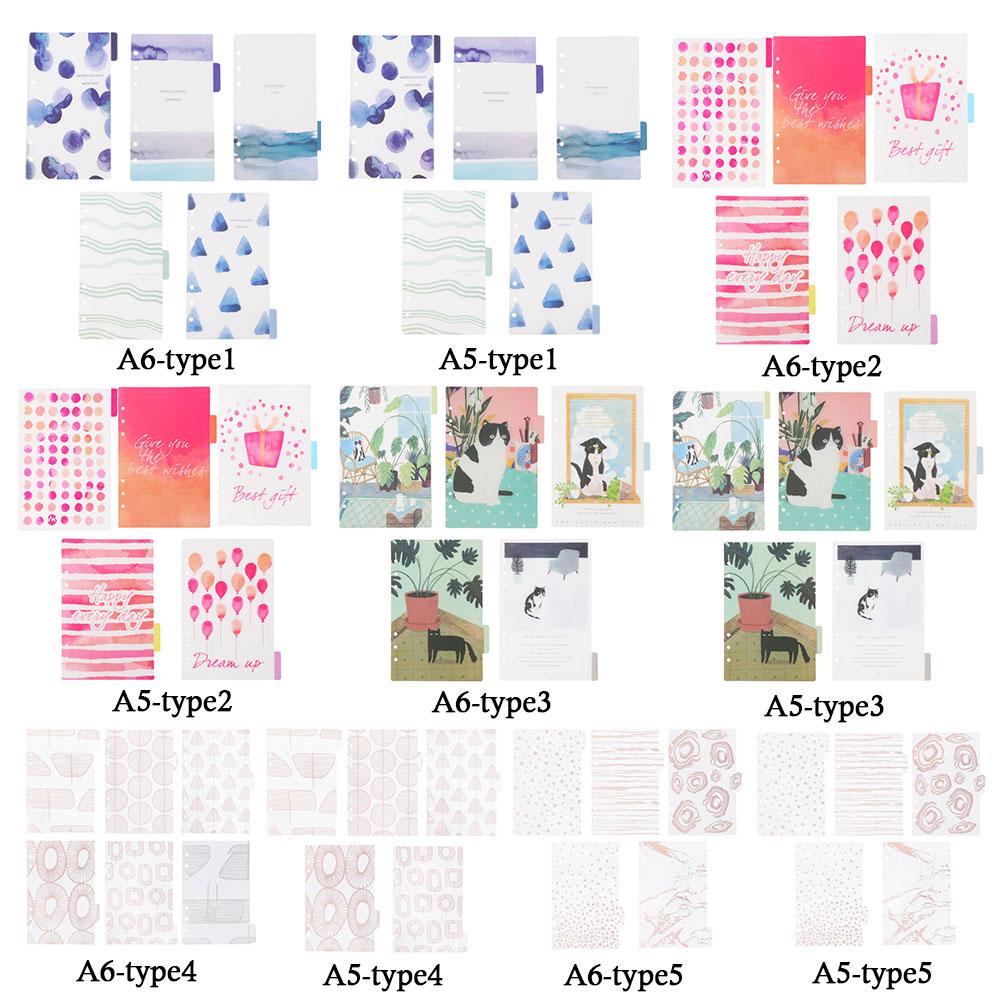 Set 5 Dụng Cụ Tách Vỏ Sổ Tay Bằng Nhựa Phong Cách Vintage