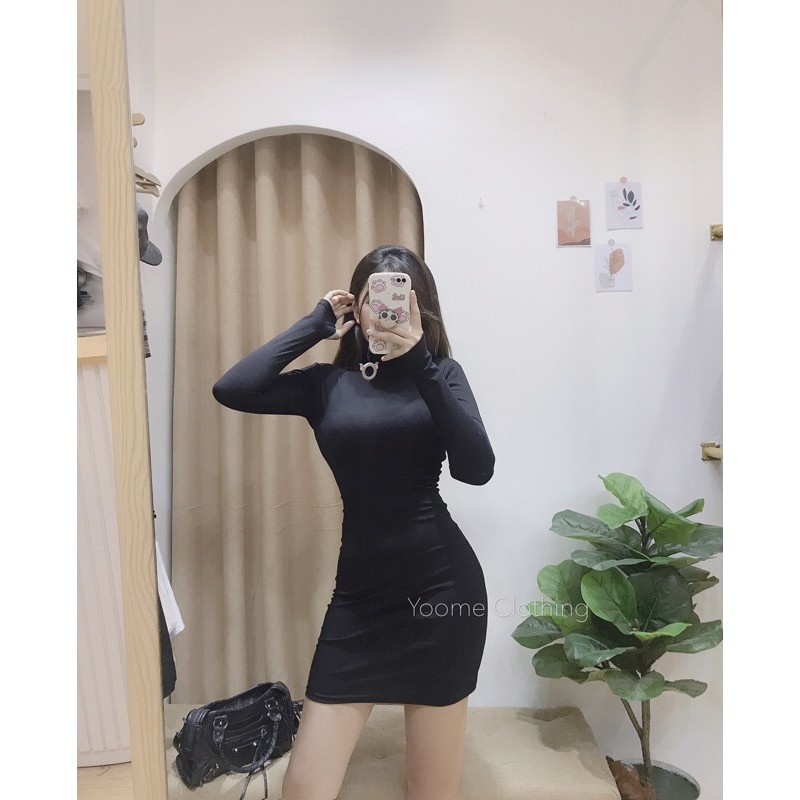 Body xỏ tay cổ cao basic 3 màu