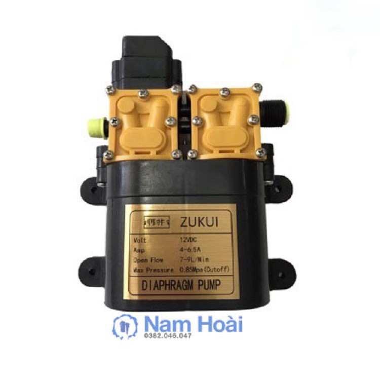 MÁY BƠM ĐÔI MINI 12V 150W ZUKUI -TĂNG ÁP LỰC NƯỚC, RỬA XE Ô TÔ , XE MÁY