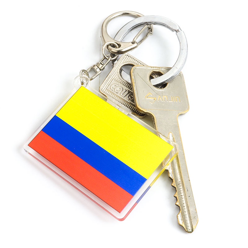 Móc Khóa Hình Lá Cờ Các Nước Anh/ Brazil/ Ý/ Tây Ban Nha Thời Trang