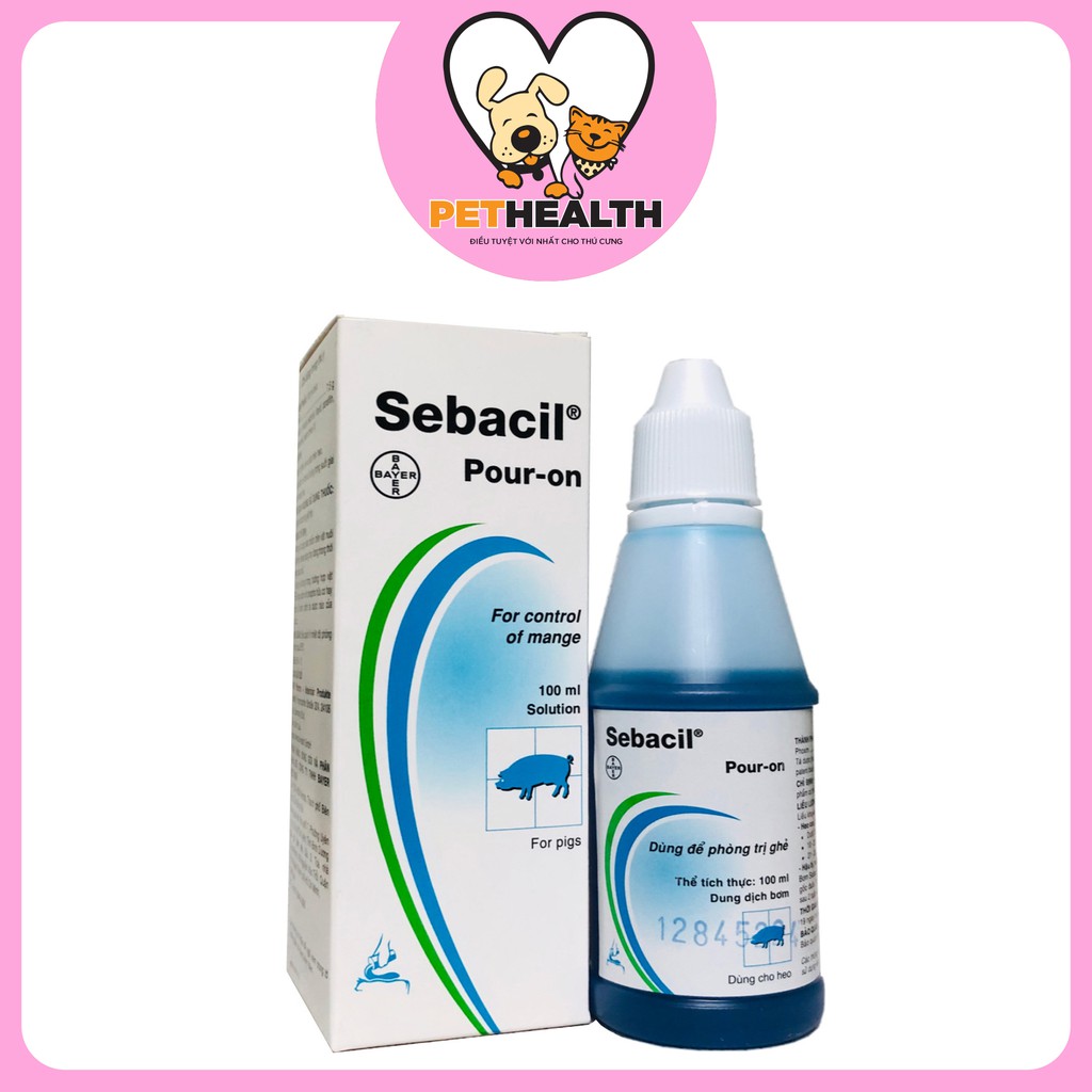 SEBACIL BAYER - BÔI SỐNG LƯNG di.ệt VE GHẺ NẶNG HEO & CHÓ