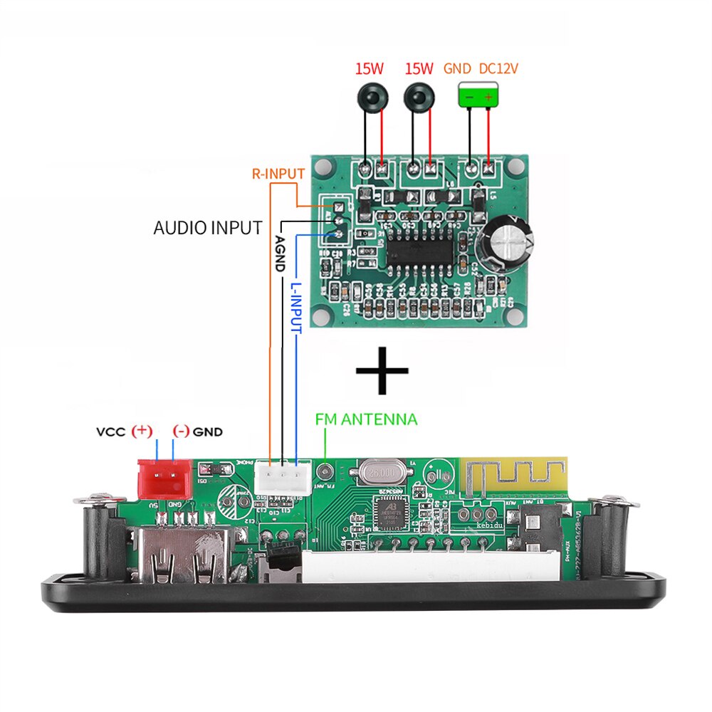 Bảng Mạch Giải Mã MP3 5V Với Mô Đun Âm Thanh Bluetooth 5.0 Không Dây Hỗ Trợ Usb, Aux, Tf, Fm Radio, Phụ Kiện Xe Hơi