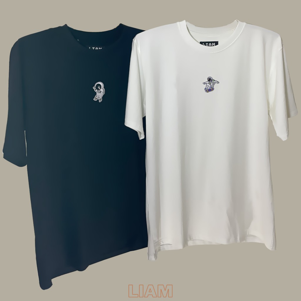 ÁO THUN UNISEX &quot; LOGO SPACE TEE &quot; FORM OVERSIZE VẢI DÀY VÀ MỊN - LIAMstoreSG
