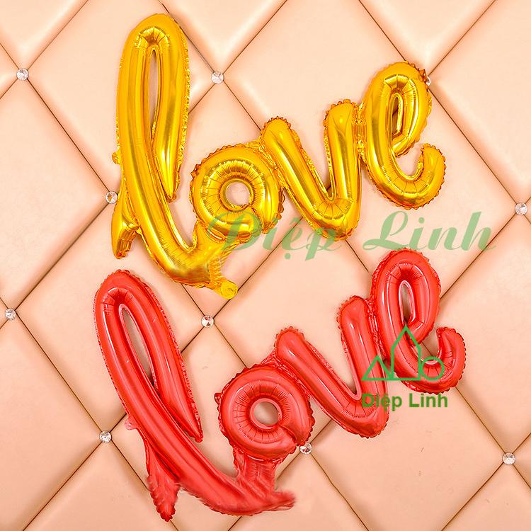 Bóng Chữ Love to khổng lồ 105cm Trang Trí tỏ tình, cầu hôn, trang trí ngày kỷ niệm, Sinh Nhật, Phòng Cưới Đẹp