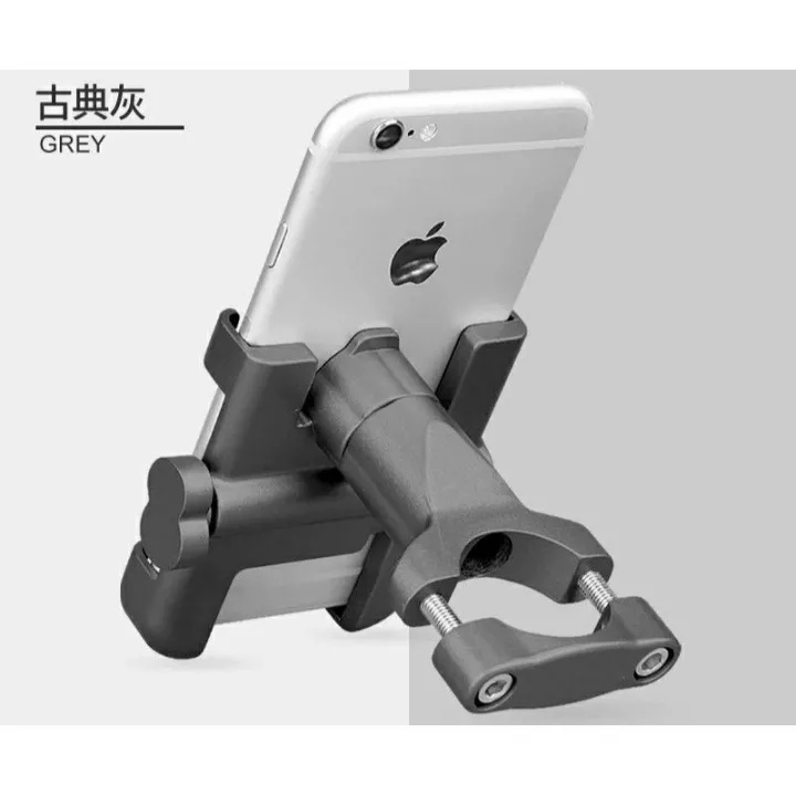 Giá đỡ kẹp điện thoại trên xe máy xe đạp C1 ghi đông chống sốc chống trượt