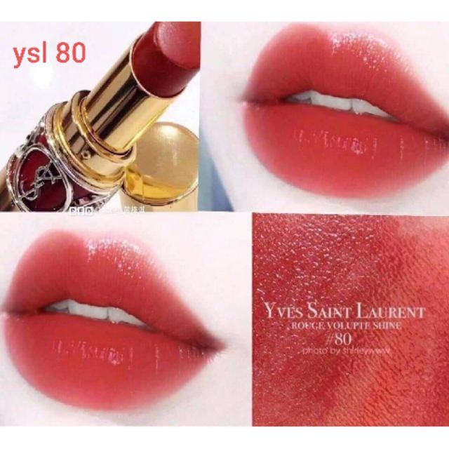 Son Ysl rouge màu 80 đỏ gạch