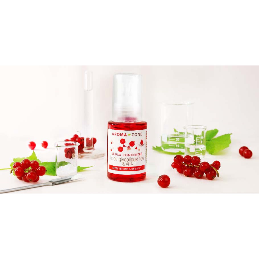 Serum chống lão hoá Aroma zone CONCENTRÉ ACIDE GLYCOLIQUE 10% &amp; AHA 30ml