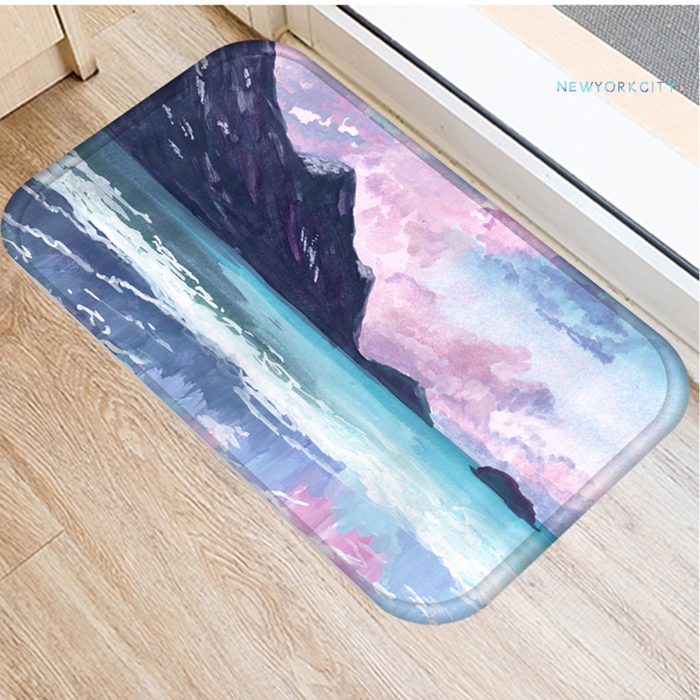 Thảm lót cửa chùi chân Chống Trượt Hình Ngọn Núi