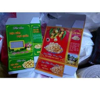 vỏ hộp đựng long nhãn hạt sen