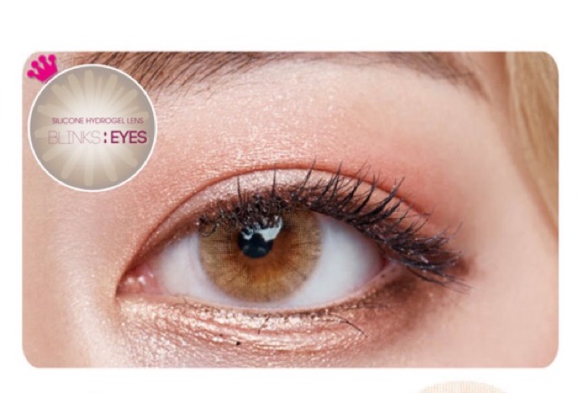 Russian brown lens [còn 2-2,5-3 độ ]- Hydrogel Silicone lens kính áp tròng