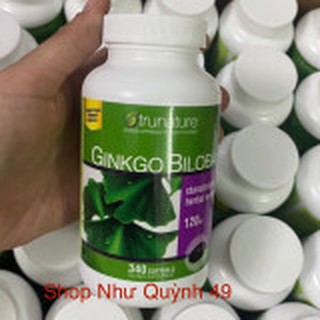 Bổ não Ginkgo Biloba Trunature 1200mg - 340v: Mỹ(mẫu mới)