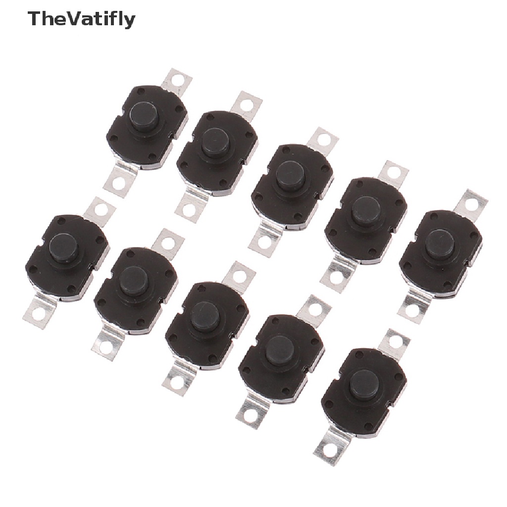 Bộ 10 Công Tắc Nút Nhấn 1712KD Cho Đèn Pin Để Bàn