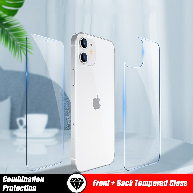Set kính cường lực mặt trước và sau thích hợp cho Iphone 12 Pro Max 12