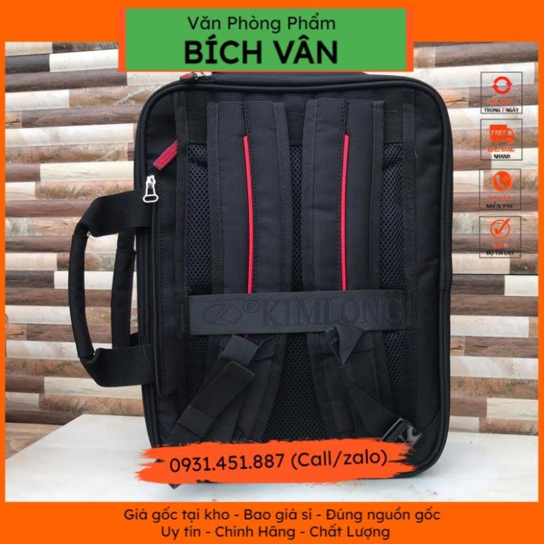 🔥kho sỉ vpp, giá tốt🔥 Balo, cặp đa năng học sinh cấp 2,3 màu đen ( 40x16x30cm ) VPP Bích Vân