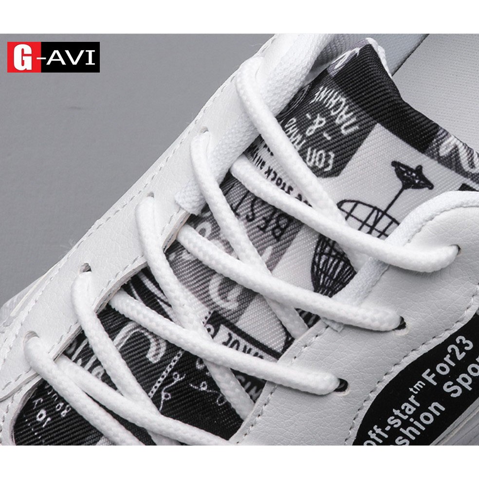 Giày nam mẫu mới hot trend 2021 đế cuốn, màu sắc họa tiết, trẻ trung, phong cách cá tính Avi401 | BigBuy360 - bigbuy360.vn