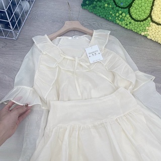 Set tơ bèo cổ V mix cvay