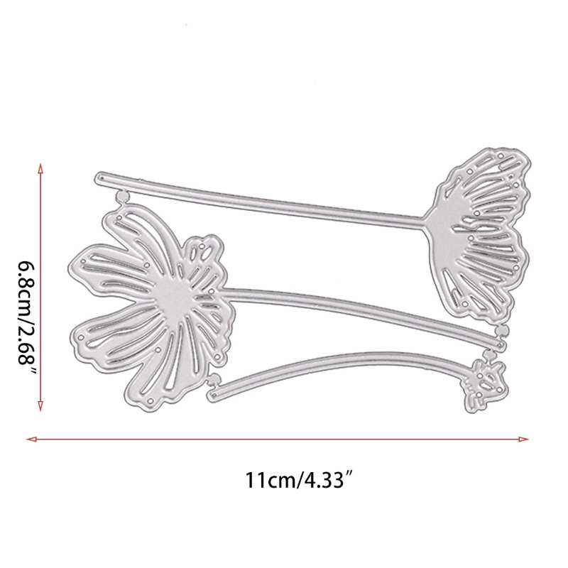 Khuôn Cắt Giấy Kim Loại Hình Hoa Sen / Cún Con Xinh Xắn