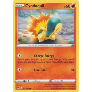 Thẻ bài pokemon cyndaquil - 023/189 - common