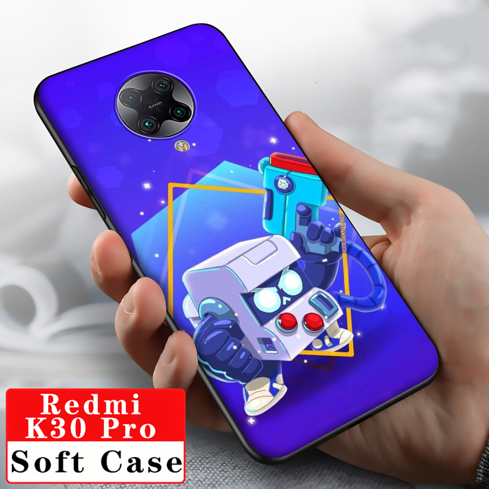 Ốp Điện Thoại Silicon Mềm Họa Tiết Hoạt Hình Brawl Stars Cho Xiaomi Redmi Note 9 9a 9c 9s 10 Poco F2 Pro Max Lite Ultra