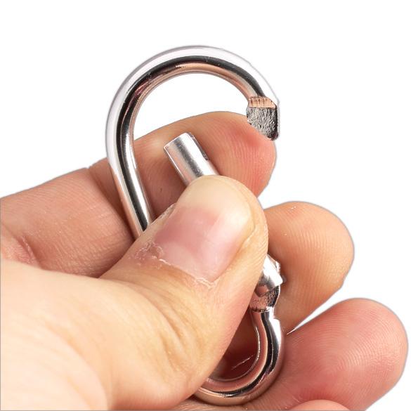 Bộ 20 Móc Khóa Carabiner Nhôm Màu Bạc