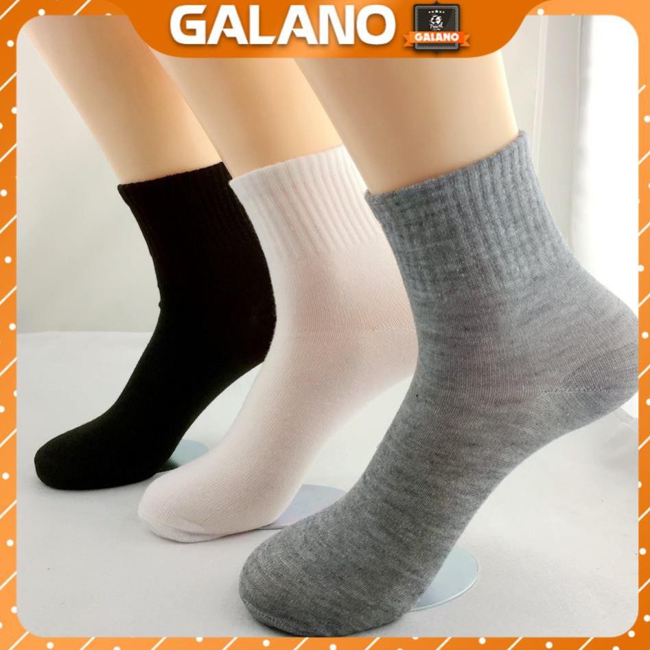 Tất nam cổ cao GALANO vớ nam co giãn nhiều màu tinh tế đi giày da, giày thể thao chạy bộ, tập gym đa năng FAS-001329