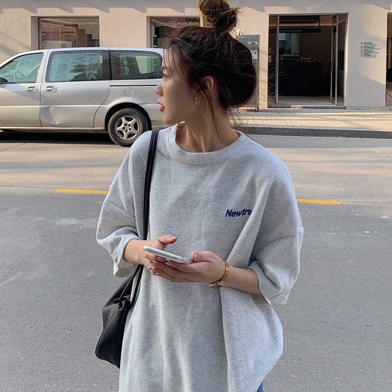 SUXI Áo Thun Cotton Tay Ngắn Dáng Rộng Thời Trang Mùa Hè Hàng Mới Dành Cho Nữ