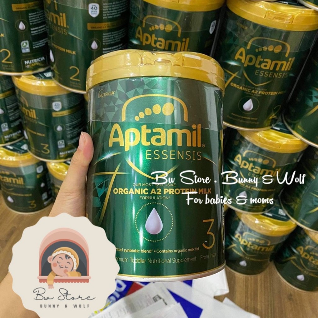 [Hàng Air - Cam kết chính hãng] Sữa Aptamil Essensis Organic A2 Protein Úc 900gr Số 1, 2, 3