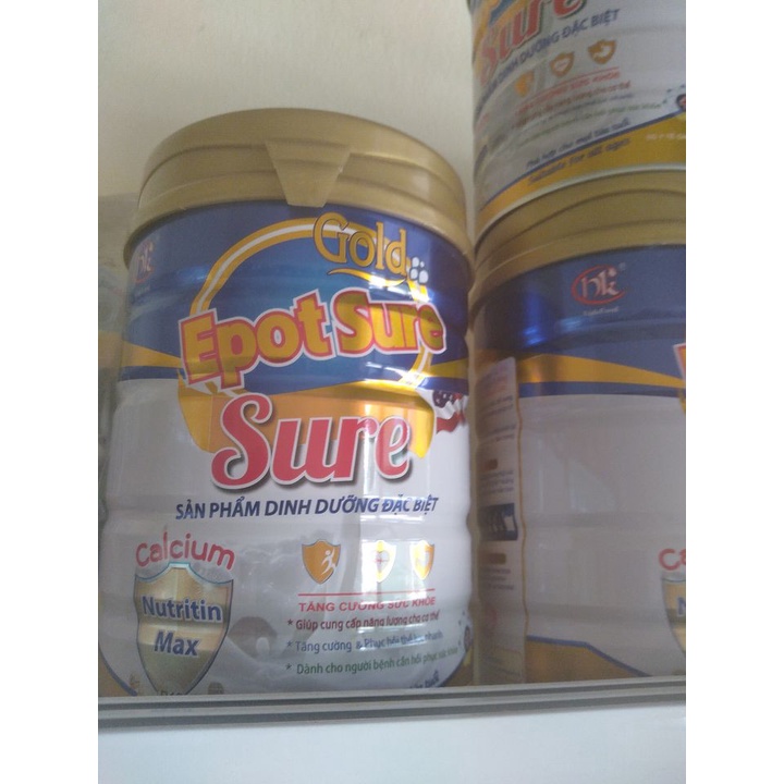 Sữa Epotsure Sure 900g Dinh dưỡng đặc biệt tăng cường đề kháng, phục hồi sức khỏe nhanh cho người già, ngườ