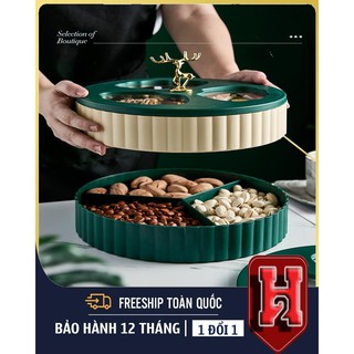 💥SIÊU HOT💥 Hộp mứt tết 2 Tầng Cao Cấp, Sang Trọng, Hiện Đại Phong Cách Châu Âu