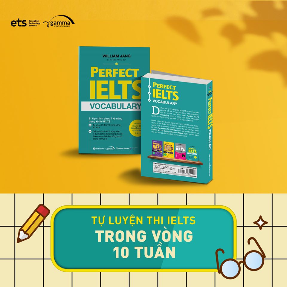 Sách - Perfect Ielts Vocabulary - William Jang (Tái Bản Mới Nhất)