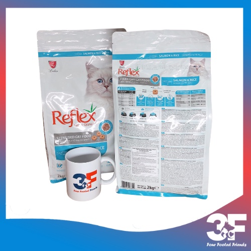 Thức Ăn Hạt Cho Mèo Reflex Sterilised Dành Riêng Cho Mèo Triệt Sản Vị Cá Hồi Và Gạo - Bao 2Kg