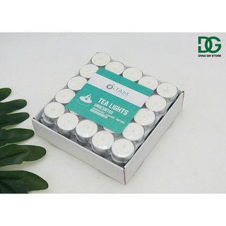 Nến Tealight vỉ 100 viên không khói không mùi cháy hơn 4 tiếng
