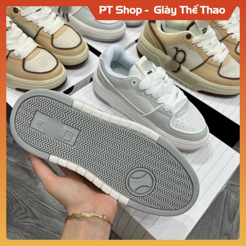 Giày Thể Thao MLB Chunky  trắng xám hot trend 2022 , Giầy sneaker nam nữ MLB vàng kem nâu full box