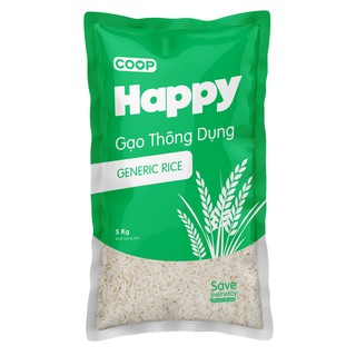 Gạo thông dụng 15% tấm Co.op Happy 5 kg