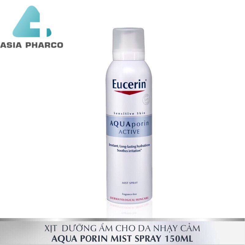 Xịt khoáng dưỡng ẩm Eucerin Aqua Porin Active Mist Spray 150ml