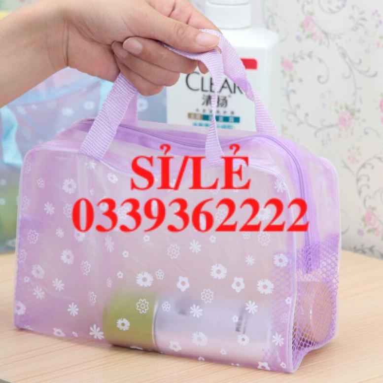 [ HAIANHSHOP ] Túi đựng mỹ phẩm có quai 15*22,5 cm Duashop &gt;